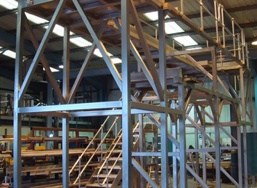 Fabricated mezzanine flooring - stainless steel